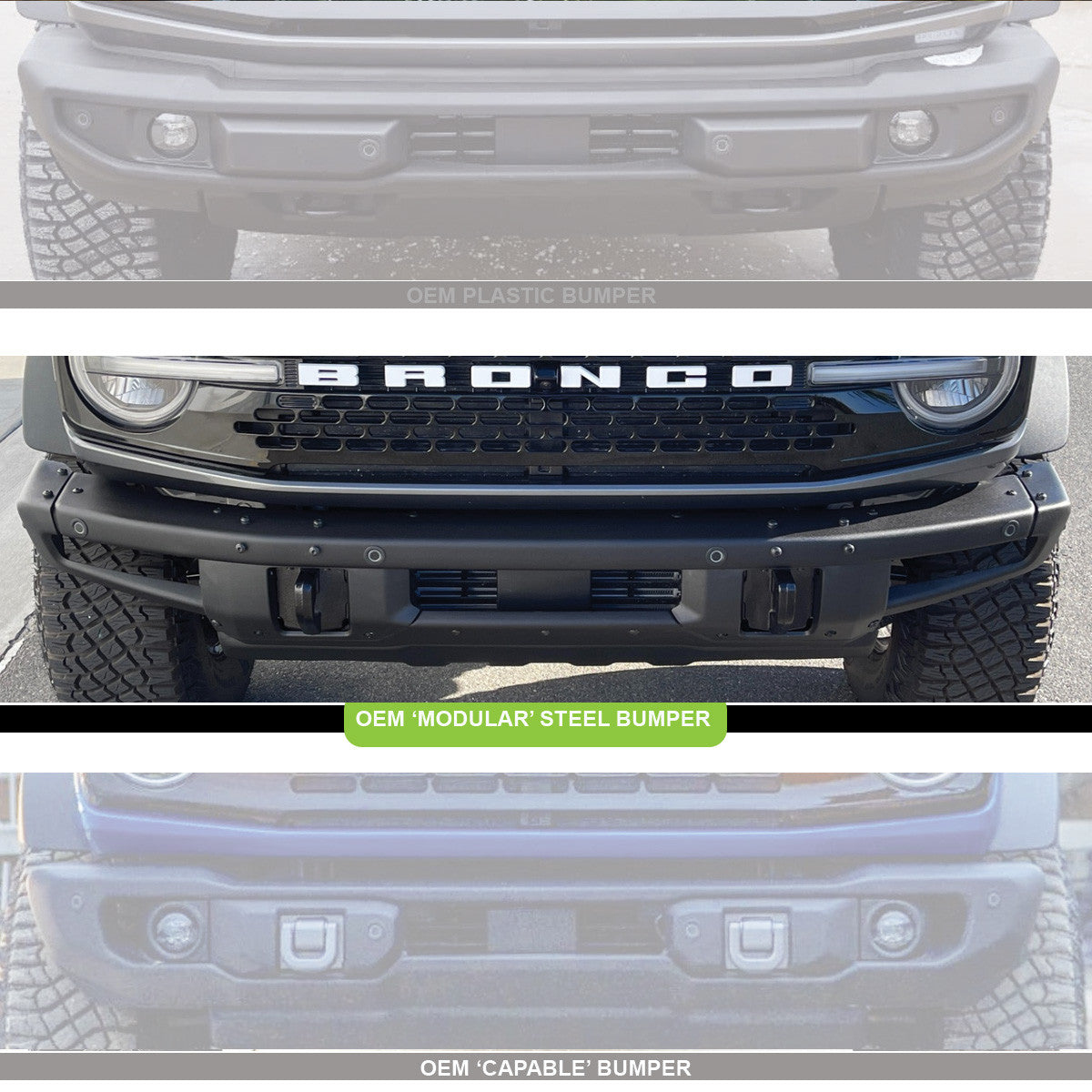 Baja Designs XL Linkable Bumper Light Kit, OE Steel Bumper - Ford Bronco 2021-2026, Bronco Raptor 2022-2026