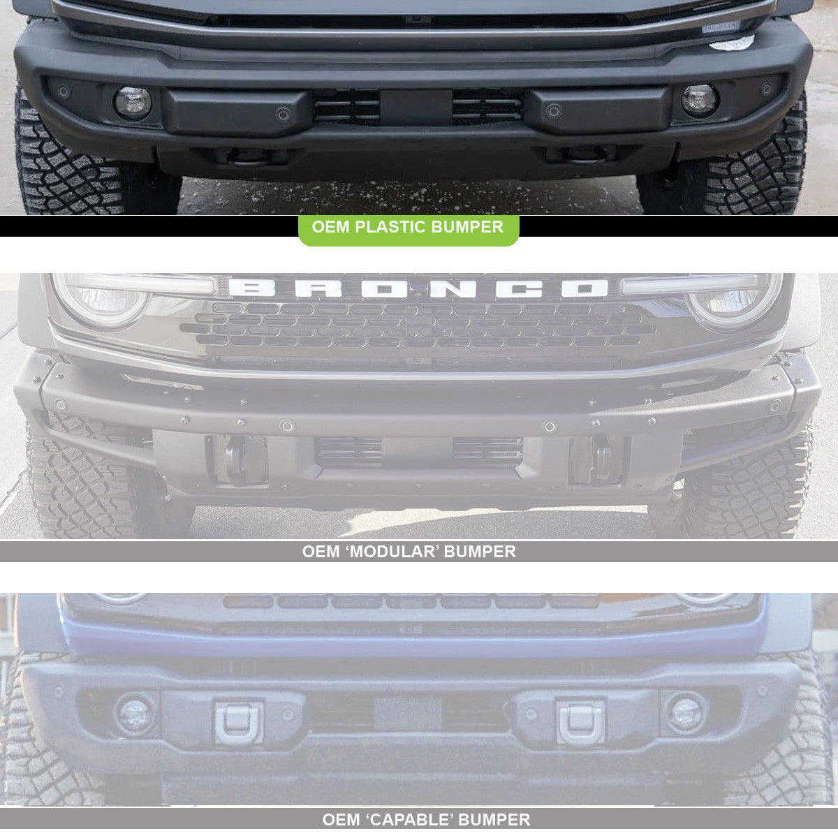 Baja Designs XL Linkable Bumper Light Kit, OE Plastic Bumper - Ford Bronco 2021-2026
