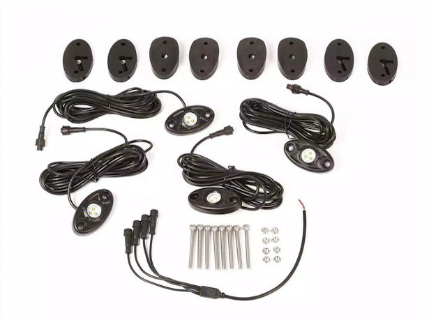 Rugged Ridge LED Rock Light Kit – W/O Wiring Harness