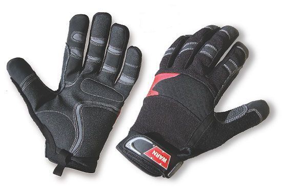 WARN Premium Winch Gloves – Large (Black)